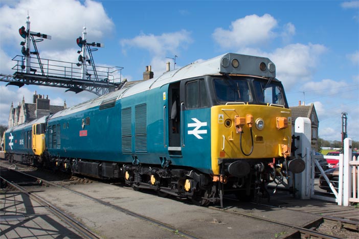 Two class 50s light engines at the Wansford Two class 50s light engines at the Wansford