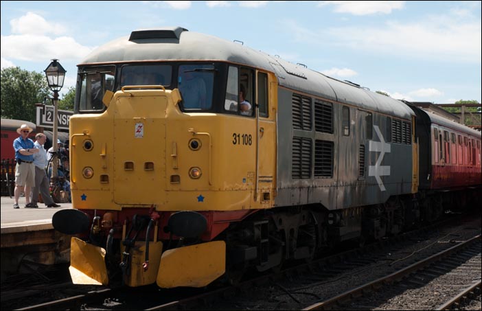 Class 31 108 in Wansford station in 2010