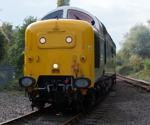 Class 55007 at Longville Junction 