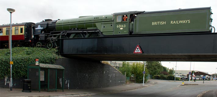 Tornado 60163 on the Hotpoint Bridge 