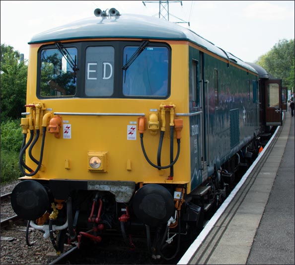 Class 73001 at Peterborough Nene Valley station 