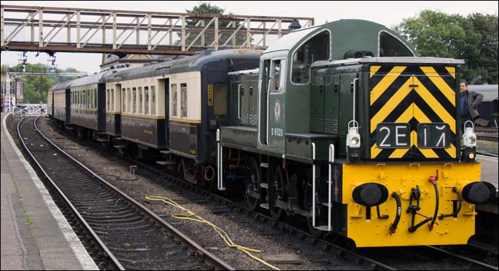 D9520 in Wansford station at Nene Valley Railway on Saturday the 27th September 2014 with a train to Yarwell D9520 in Wansford station at Nene Valley Railway on Saturday the 27th September 2014 with a train to Yarwell