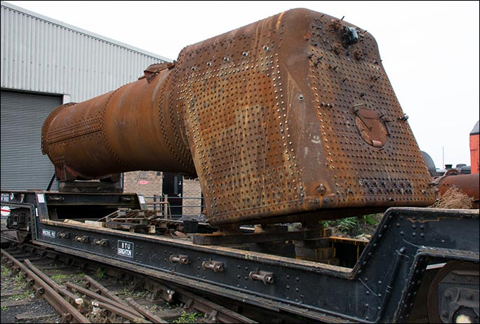 The boiler of 92 Squadron at Wansford  The boiler of 92 Squadron at Wansford