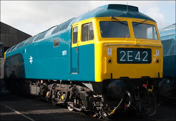 Class 47 270 Swift on shed at Wansford 1st of March 2008