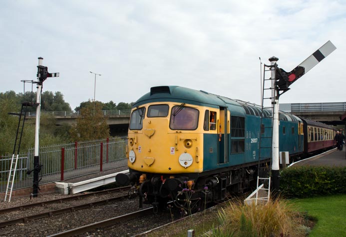 Class 26007 in Orton Mere station 