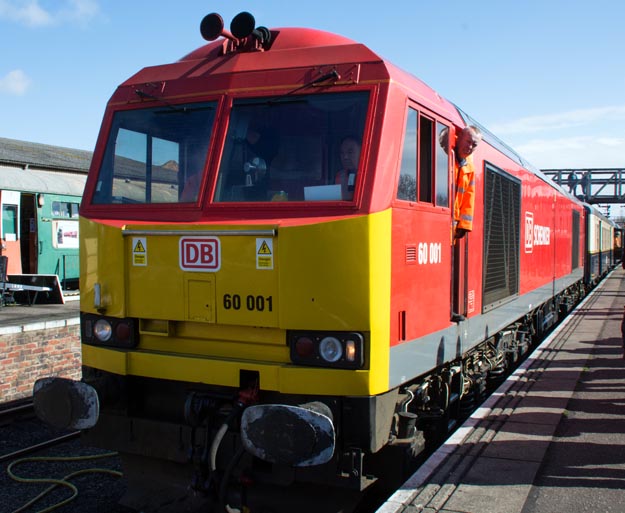 DB class 60 001 at the Wansford on the 11th of April in 2015 DB class 60 001 at the Wansford on the 11th of April in 2015