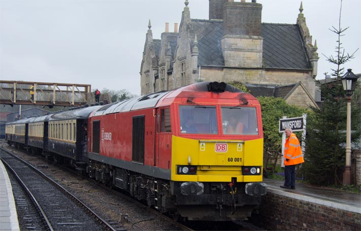 DB class 60 001 at the Wansford DB class 60 001 at the Wansford