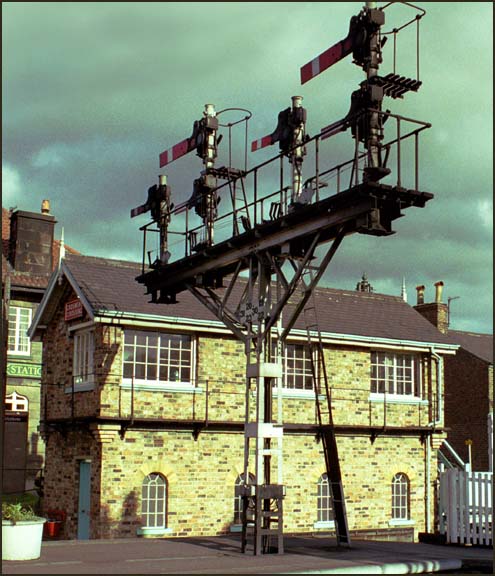  Grosmont Crossing  signal box and a signal