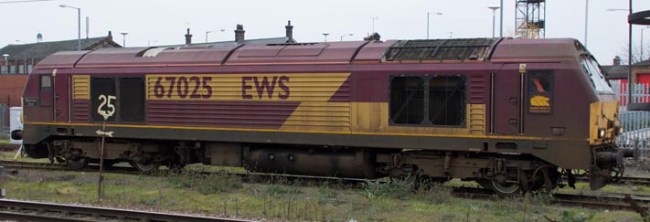 DS class 67027 Western Star  in the Depot on the 4th December 2014