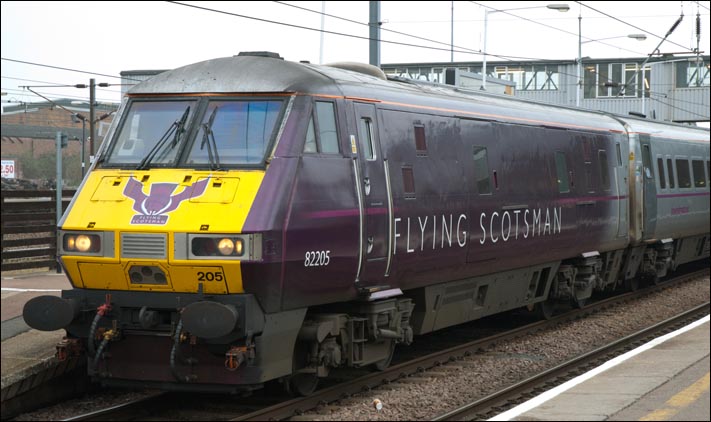 East Coast DVT 82205 with the Flying Scotsman Logos on 3rd March 2012 East Coast DVT 82205 with the Flying Scotsman Logos on 3rd March 2012