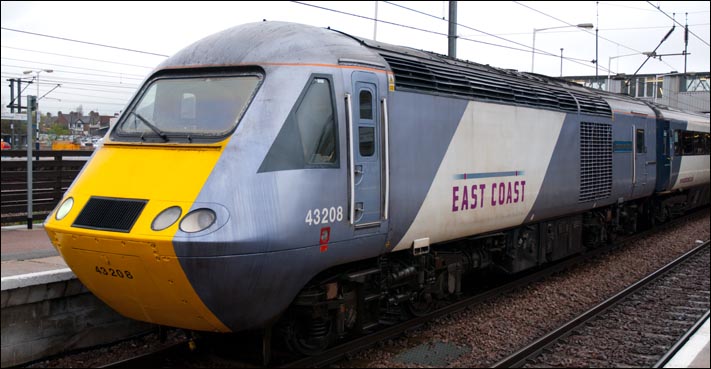 East Coast HST 43208 in platform 3 at Peterborough 29th of March 2012 East Coast HST 43208 in platform 3 at Peterborough 29th of March 2012