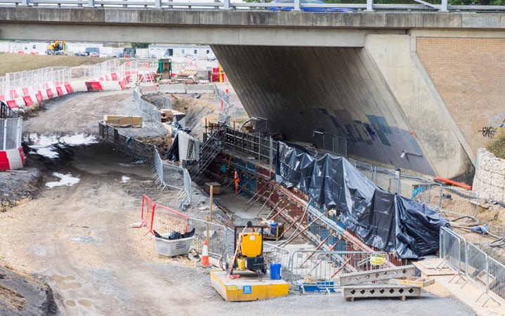 under the A15 bridge