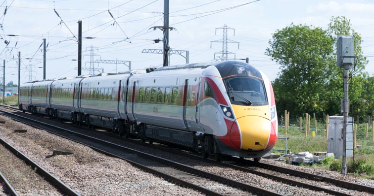  LNER Azuma on the ECML down fast 