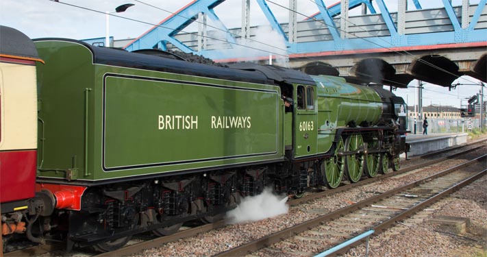 A1 Tornado in platform 1 at Peterborough 