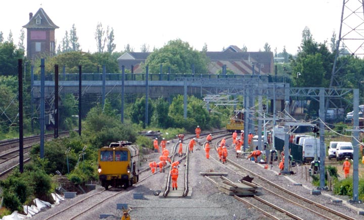 Werrington from the foot bridge looking south on Saturday the 5th June in 2021.