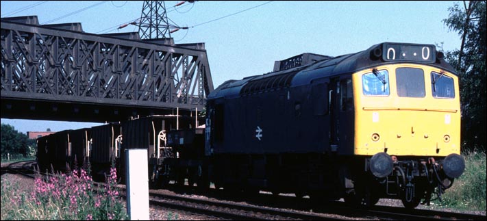 A Class 25 on a PW train coming under the ECML 