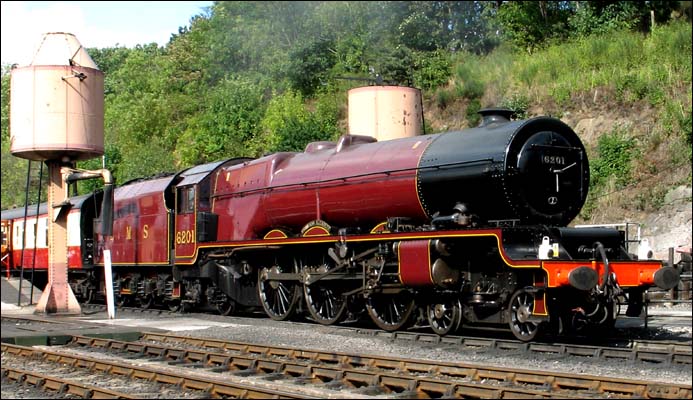 LMS 2-6-4 6201 at Bewdley 