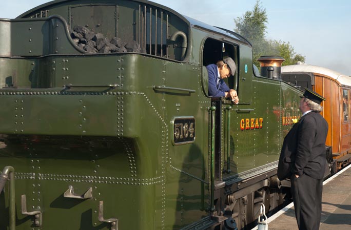 GWR 2-6-2T no. Kidderminster station in 2008