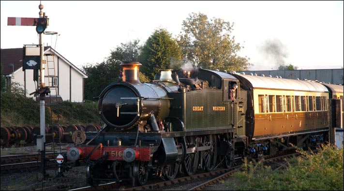 GWR 2-6-2T 5164 into Kidderminster Town station in 2013 
