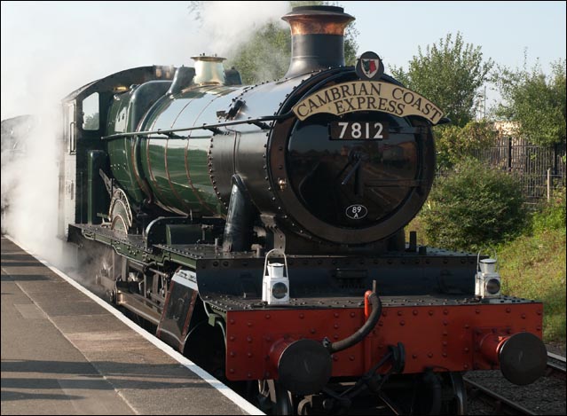 7812 Erlestoke Manor at the Severn Valley Railway at Kidderminster 