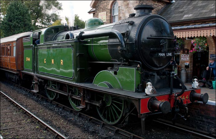 GNR N2 1744 at the Severn Valleys Hamton Loade station in 2009