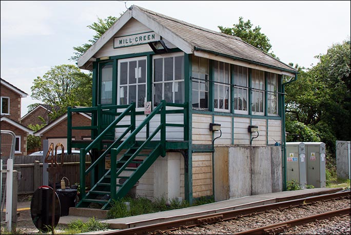 Mill Green signal box 5th of May 2014