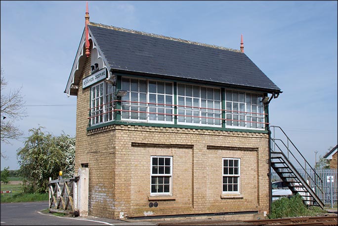 St. James Deeping signal box on the 5th May 2014