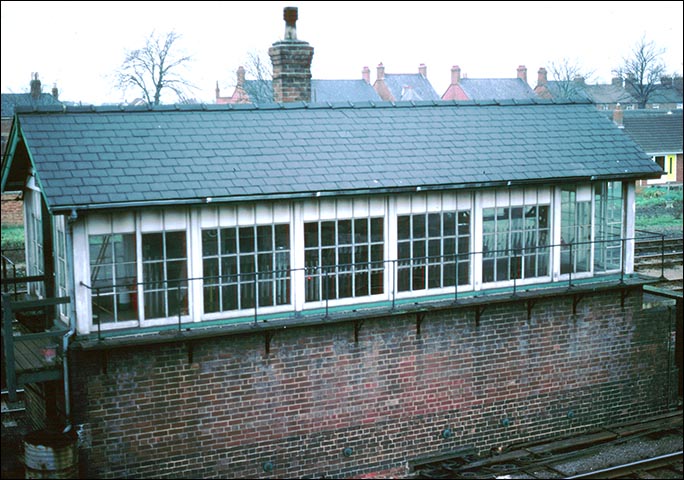 Spalding No.2 signal box when it was open in the 1970s