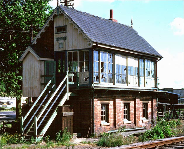 Spalding No.3 signal box after it was closed in the 1970s