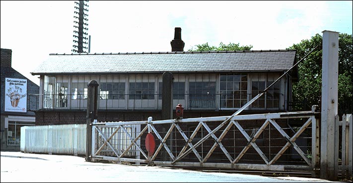 Spalding No.1 when it had signals and level crossing gates in the 1970s
