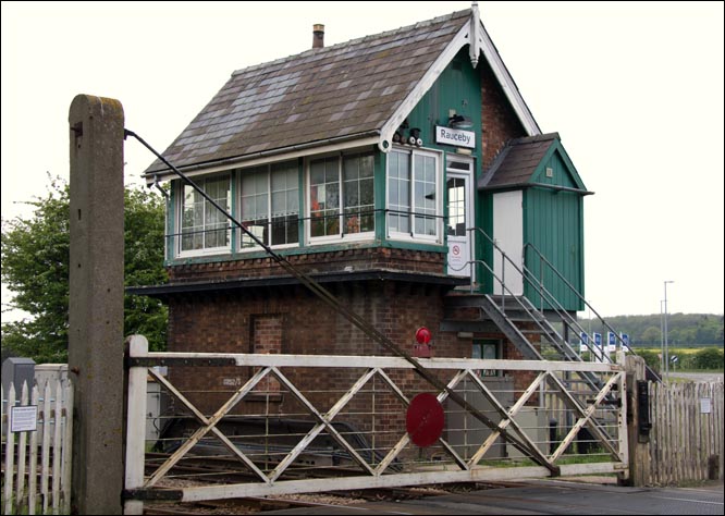 Rauceby signal box on Monday the 5th of May 2014