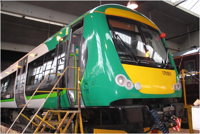 170501 in the London Midland Depot 