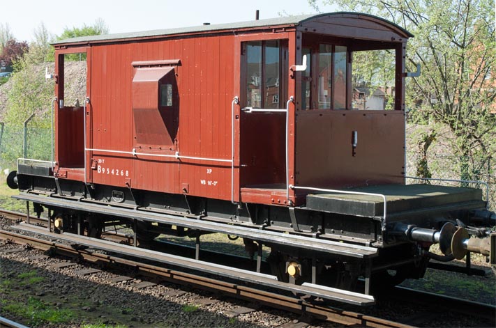 20T brake van B954268 at the Great Central Railway