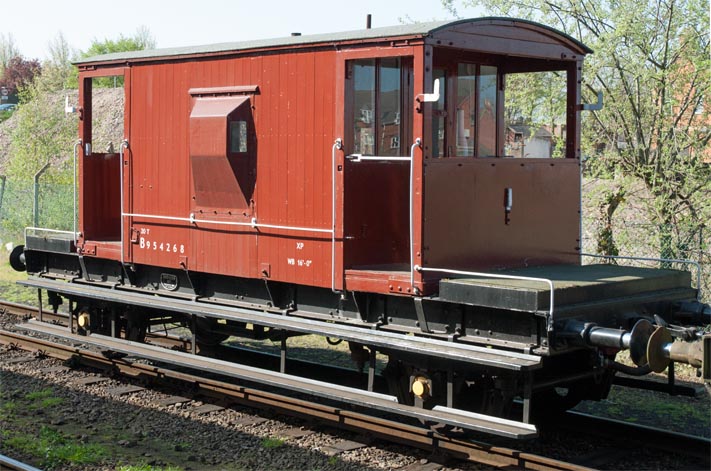 20T brake van B954268 at the Great Central Railway