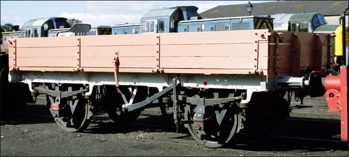 3 plank wagon with no number at the Nene Valleys Wansford station in 2006 