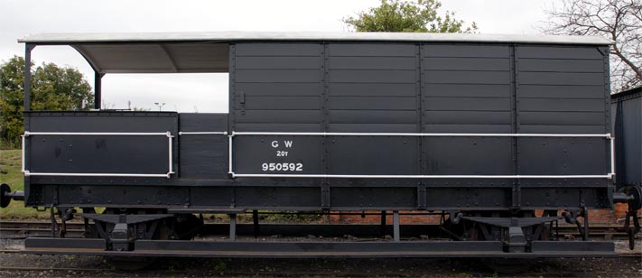 Great Western Railway 20T Toad brake van at the Didcot Railway Centre