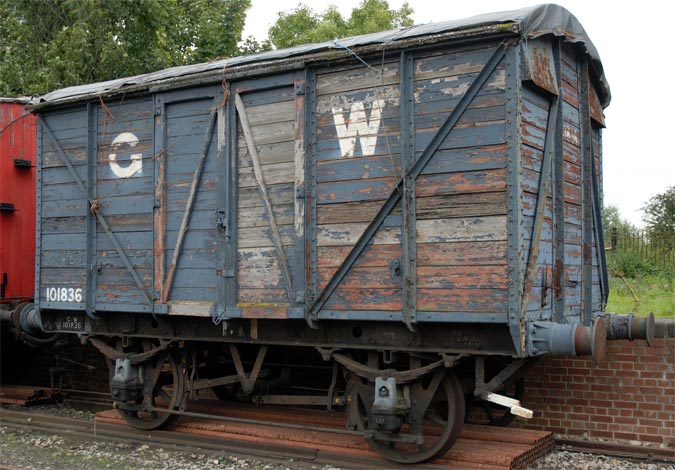  Covered Van at the Didcot Railway Centre number 101836