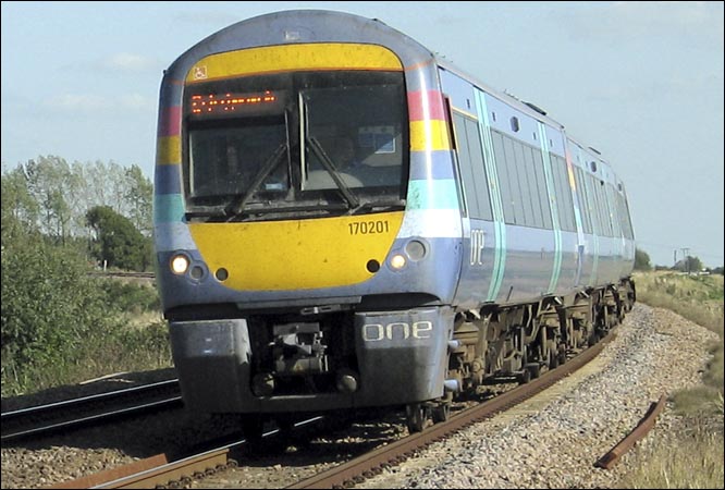 One class 170201 in 2006 at Whittlesea