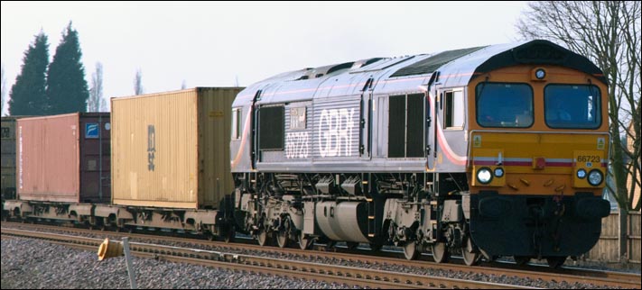 GBRf class 66723 heading for Ely 