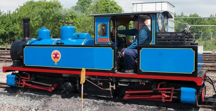 Hawk is a 0-4+4-0 15 inch gauge steam engine Hawk is a 0-4+4-0 15 inch gauge steam engine